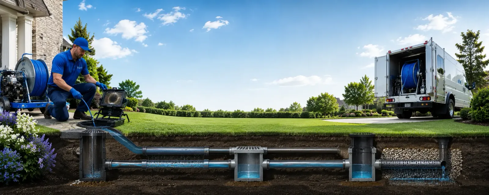 Outdoor drain cleaning information for Creal Springs, IL